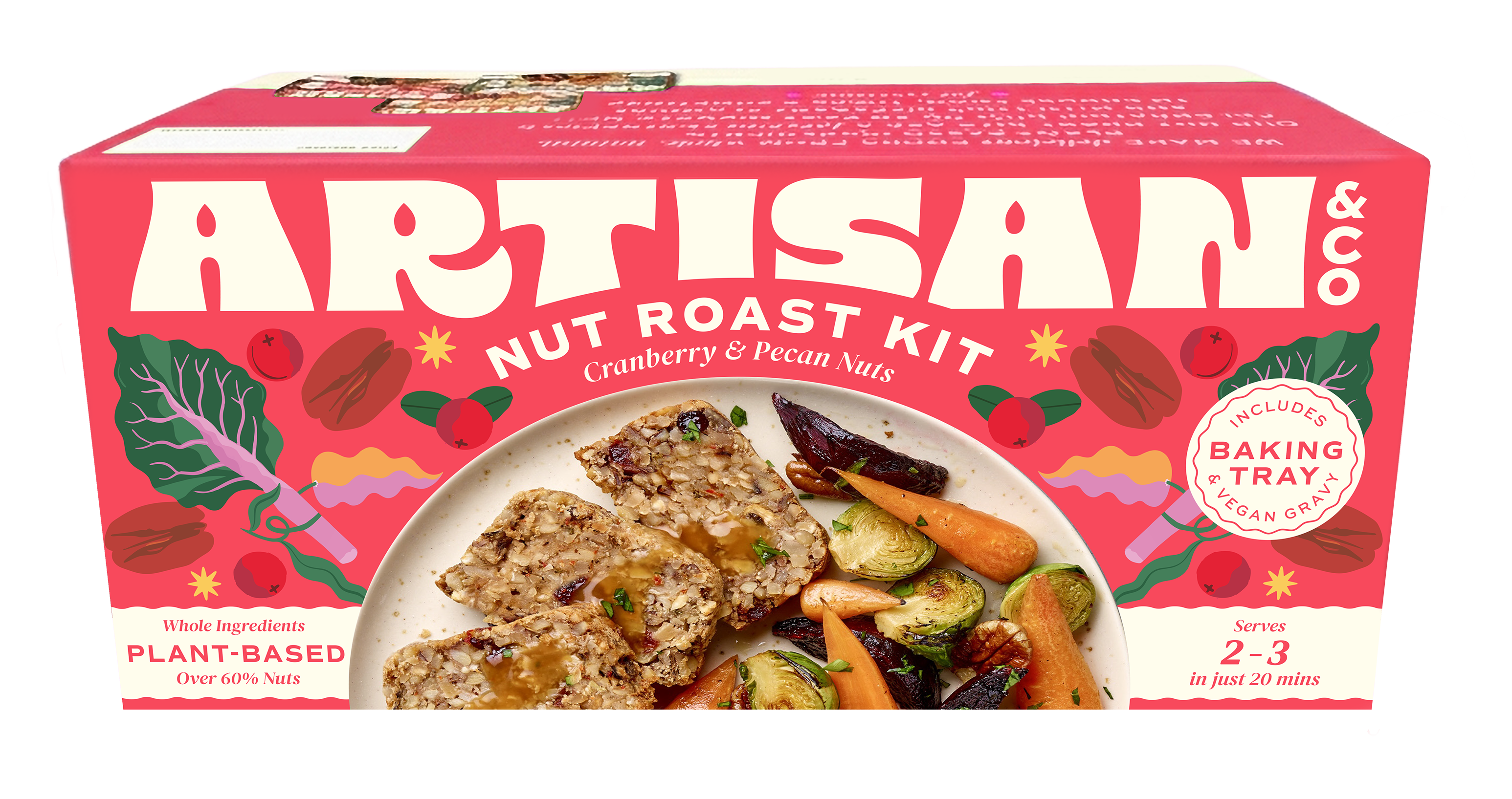 Cranberry & Pecan Nut Roast - 6 x 212g