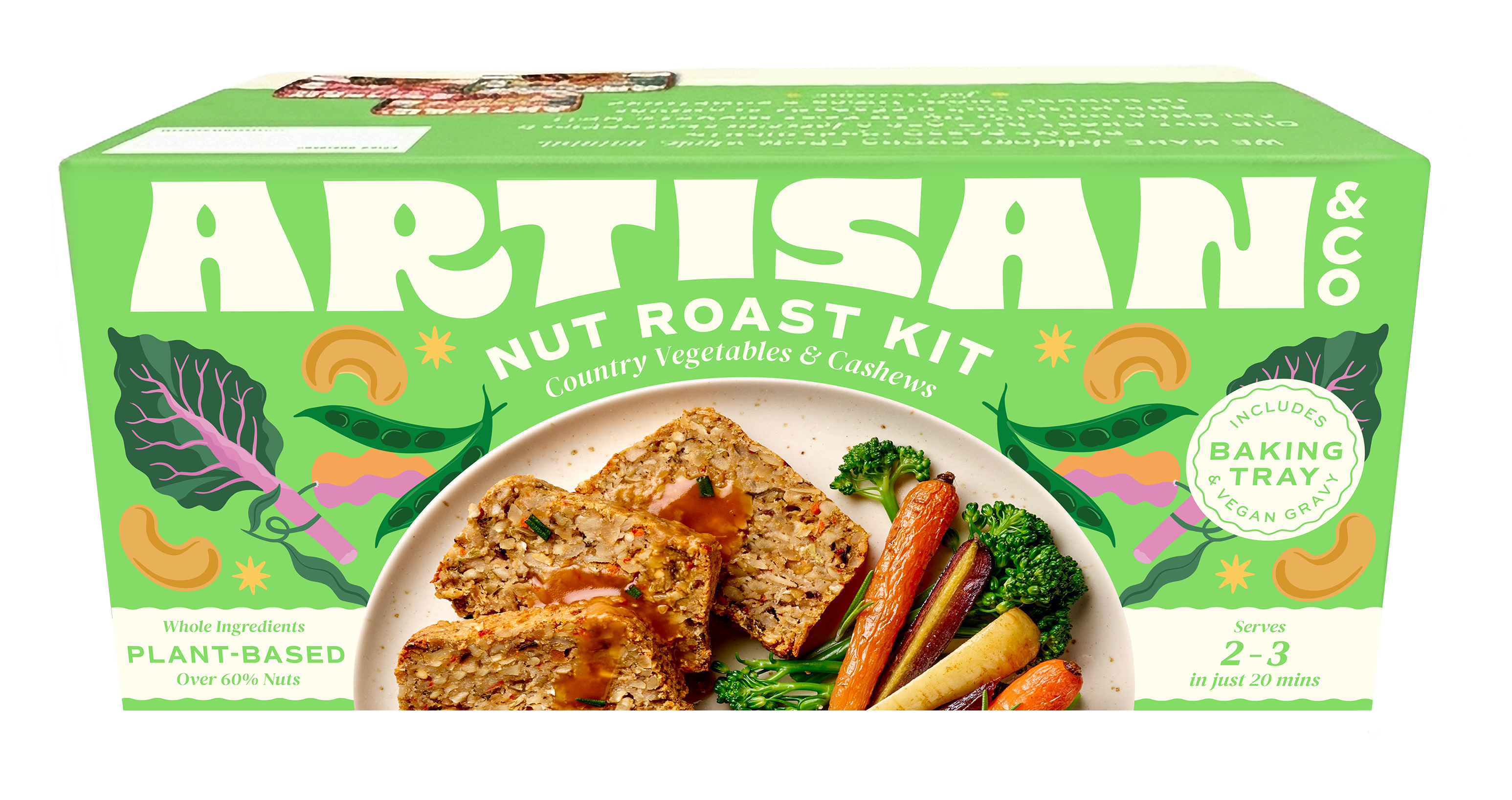 Country Vegetables & Cashews Nut Roast - 6 x 212g