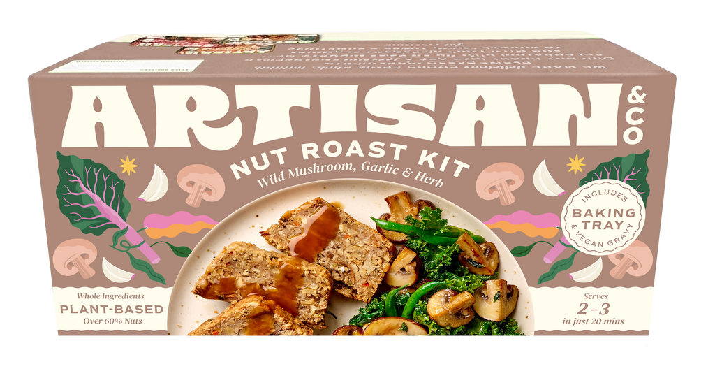 Wild Mushroom, Garlic & Herb Nut Roast - 6 x 212g