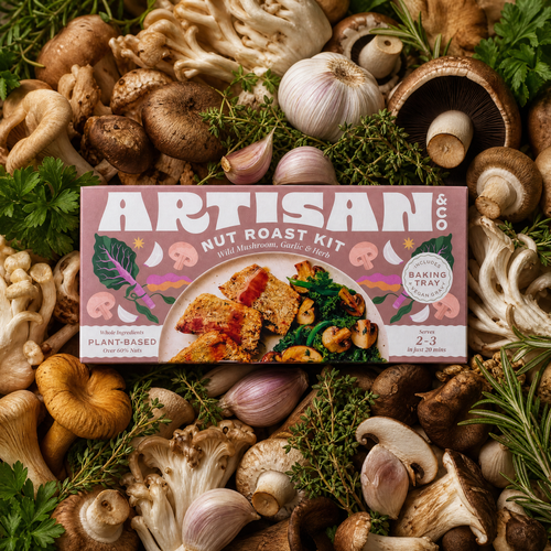 Wild Mushroom, Garlic & Herb Nut Roast - 6 x 212g