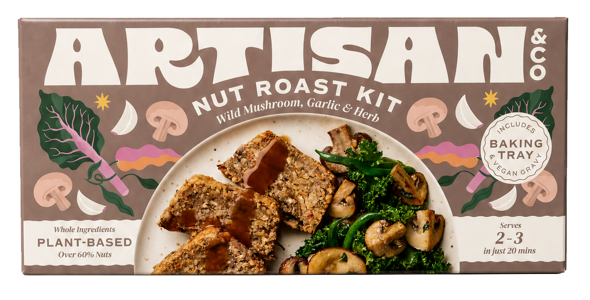 Wild Mushroom, Garlic & Herb Nut Roast - 6 x 212g